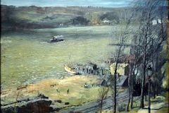 769 Up the Hudson - George Bellows 1908 - American Wing New York Metropolitan Museum of Art